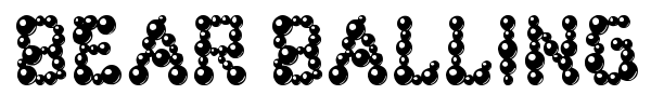 Bear Balling / Ball Bearings font preview